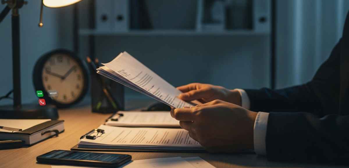 Una persona firmando un contrato de trabajo, ilustrando la guía definitiva para contratar personal sin equivocarse